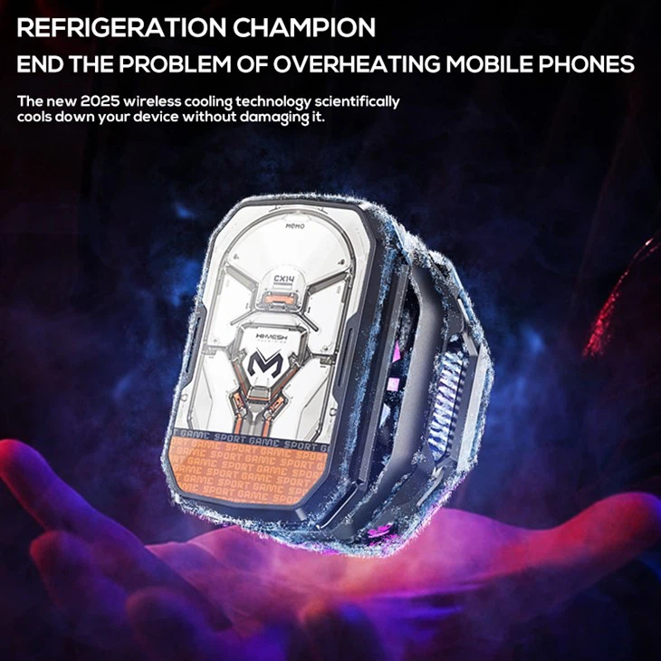 Removable 2000mAh Battery Mobile Cooler For Gaming With Back Clip